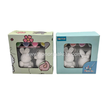 2PCS Easter Gypsum Painting